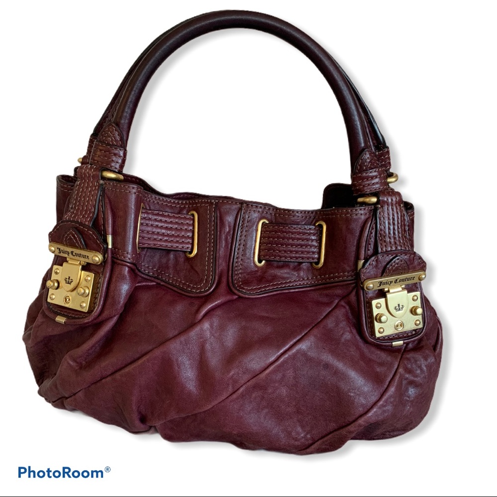 JUICY COUTURE Medium Brown Leather Purse Bag